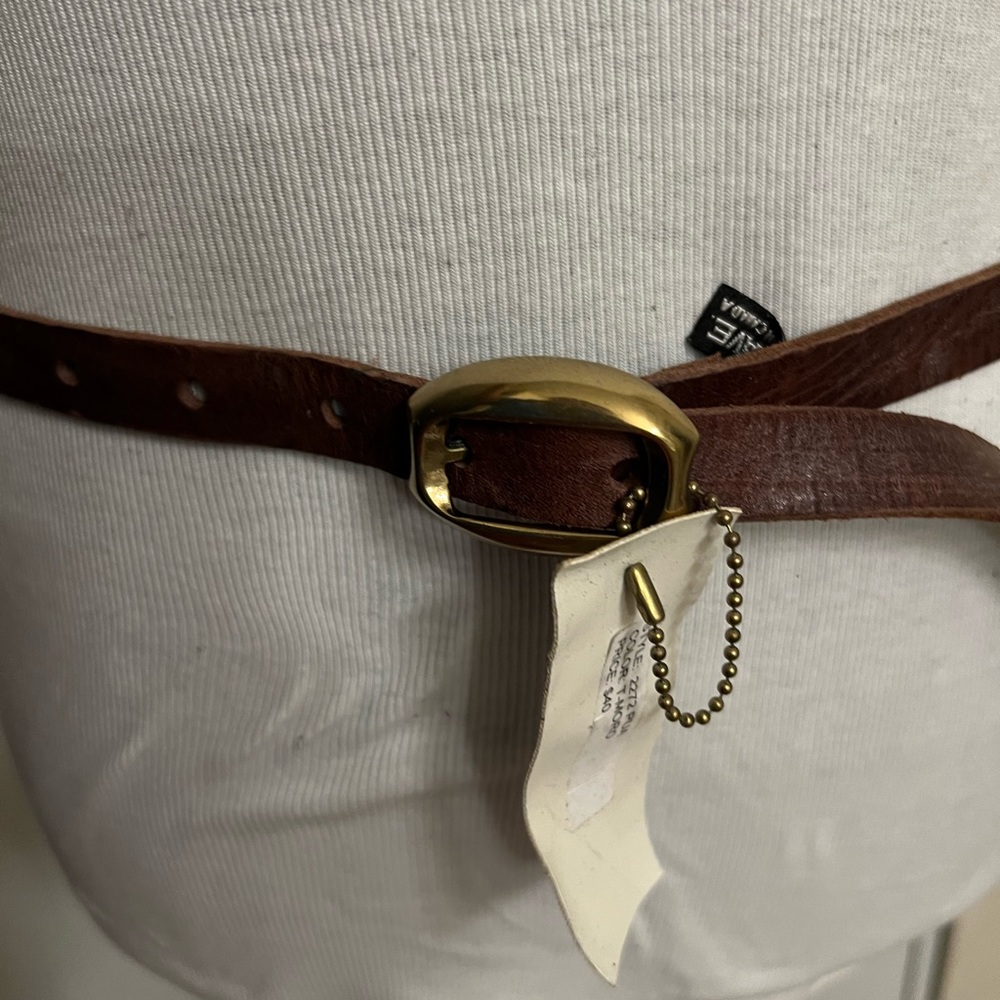 Brave Real Leather Pua Brown Belt- New Price $40	30in